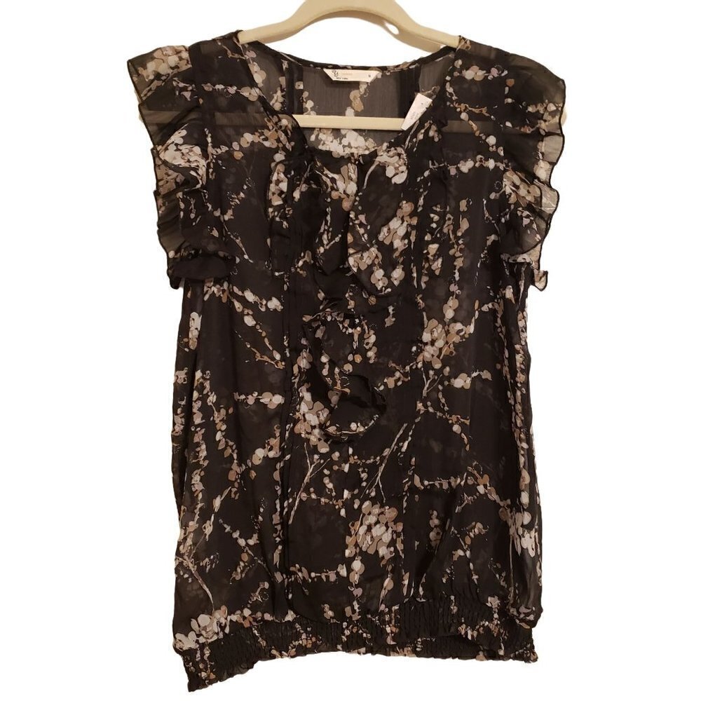 Y. Jessi sheer top size S NWT
